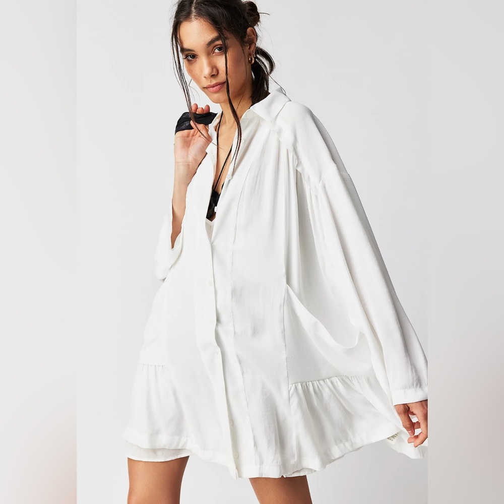 Free People moonstruck mini shirt dress